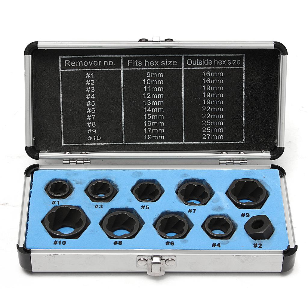 10 Pezzi Rimozione Del Dado Dadi Bullone Danneggiati In Lega Set