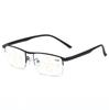 Ultralight Progressive Reading Glasses for Women Men Half-rim Rectangle +0.75 to +4 Multifocus Clear Vision