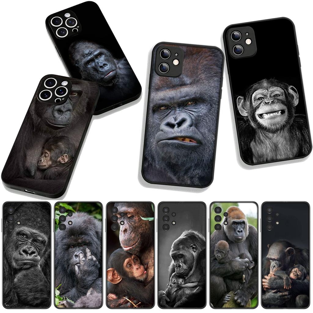 Cover for Xiaomi Redmi Note 14 12 13 ProPlus A4 A3 Pro Plus 12C 13C 14C 5G Phone Case Animal Monkey Gorilla Ape Baby