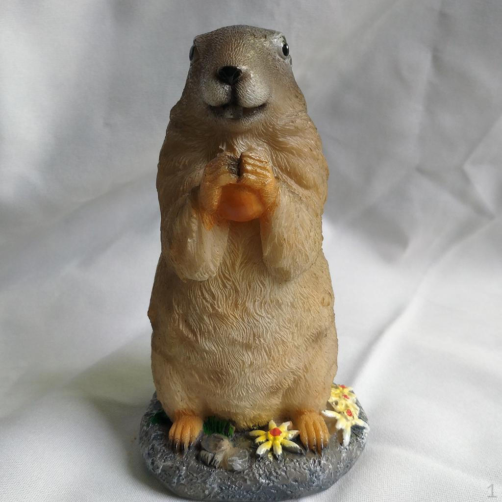 

Статуя животного из смолы, садовая скульптура, украшение для газона, реквизит для фото Marmot