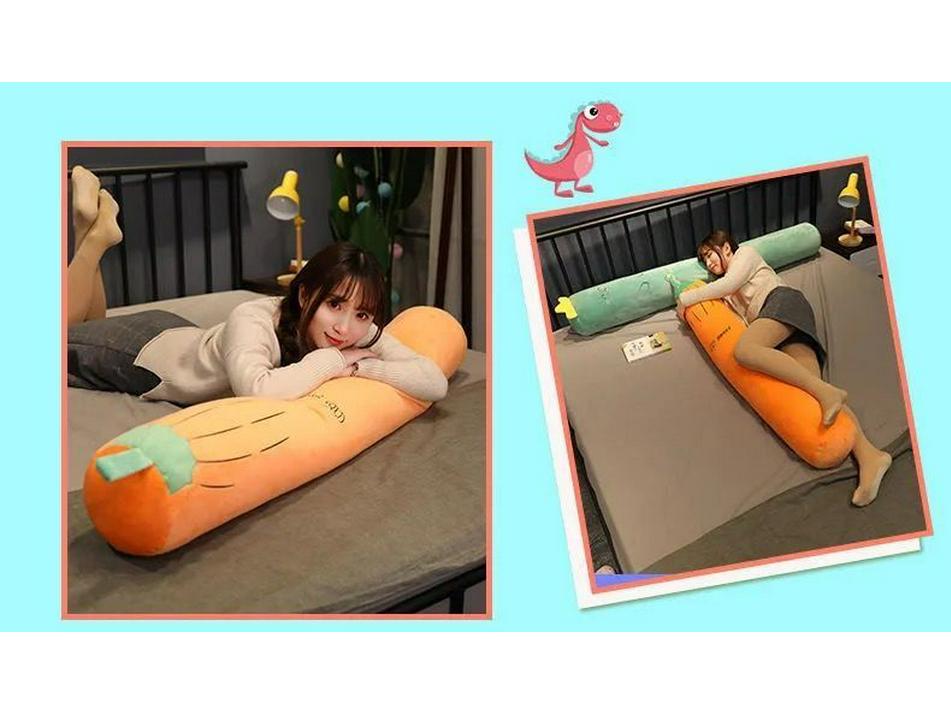 Washable Cylindrical Bolster Pillow for Sleeping, Leg Clamping, and Back Support