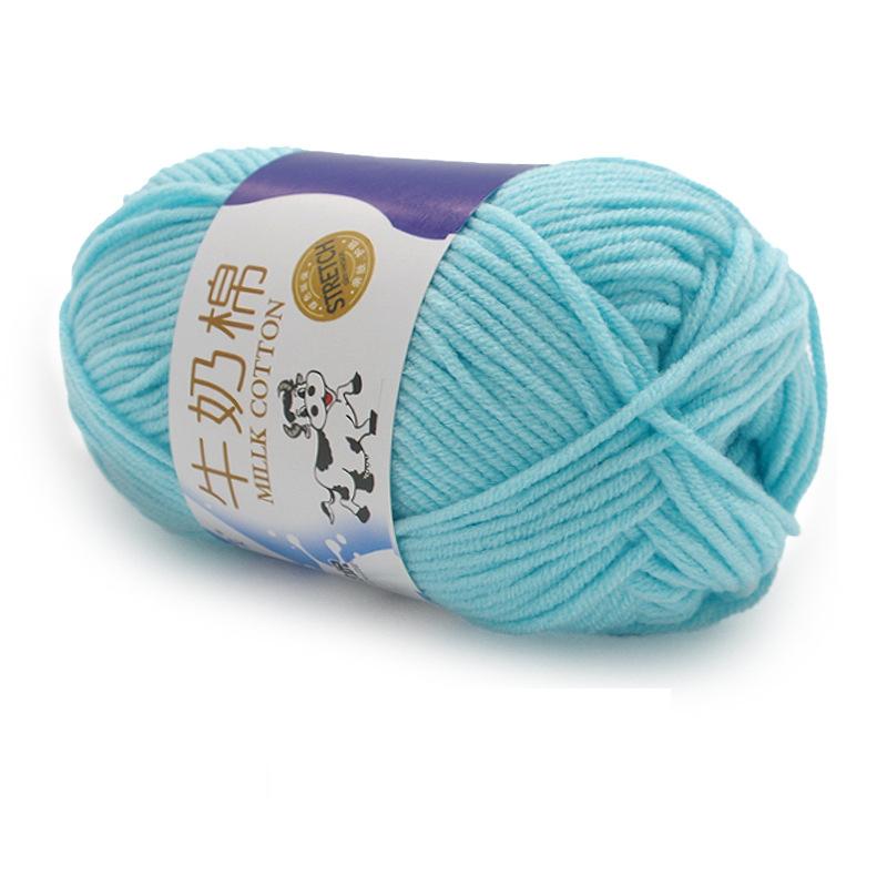 1Pc 50g Crocheting Milk Cotton Yarn Hand Knitting Sweater Blanket Hat Threads Crochet Amigurumi Bag Line 95m