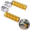 LEDISHUN Adjustable Step Bar Set for Kawasaki ZX-25R ZX-4R ZX-4RR Ninja 250 Ninja 400 Z250 Z400 (Gold)