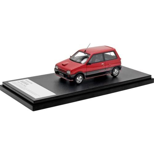Hi Story 1/43 Scale Daihatsu Mira Turbo TR-XX (1985) Two-Tone Red/Black Finished Model