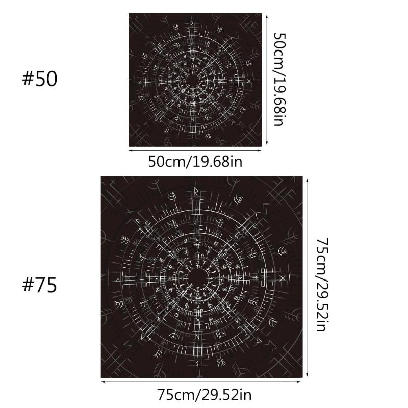 Astrology Tarots Table Altar Cloth Metaphysical Board Game Mat Pendulum Divinations Altar Tablecloth Board Game Card Pad