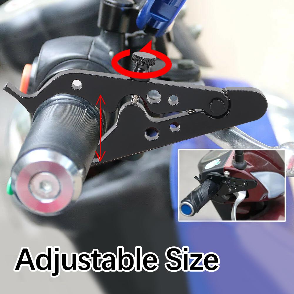 Motorcycle Throttle Controller Universal Wrist Grip Handle Cruise Control Lock Assist Retainer Auxiliary Handle Holder