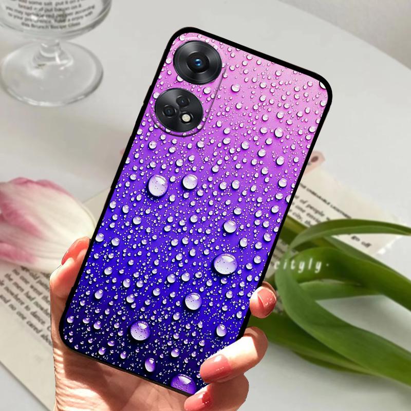 For Oppo Reno8 T 4G 5G Case Reno8T 8T Cool Fashion Soft Silicone TPU Phone Cover For OPPO Reno8 4G 5G Shockproof Bumper Fundas