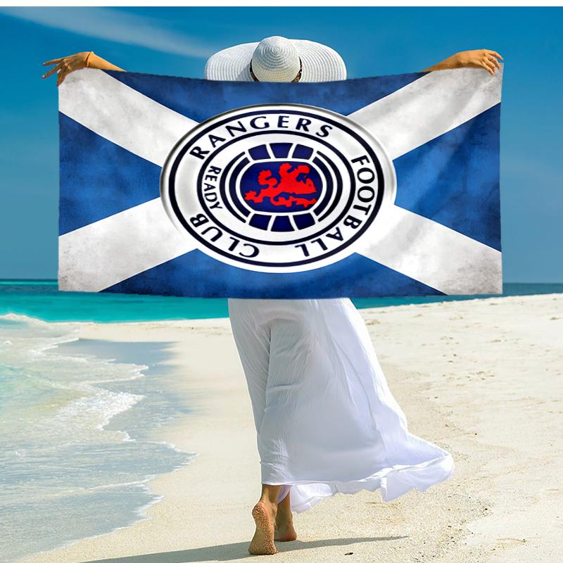 1pc Glasgow Rangers Beach Towel, Comfortable and Thick, and Swimming/Bath/Picnic/Camping Towel, Suitable for Seaside Beaches
