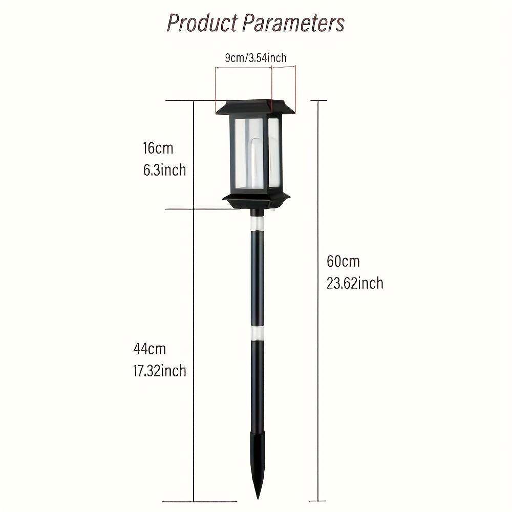 D5 2PCS Outdoor Solar Lamp Landscape Street Lights Intelligent Light Control Home Garden Solar Lamp External Ambiance Lighting