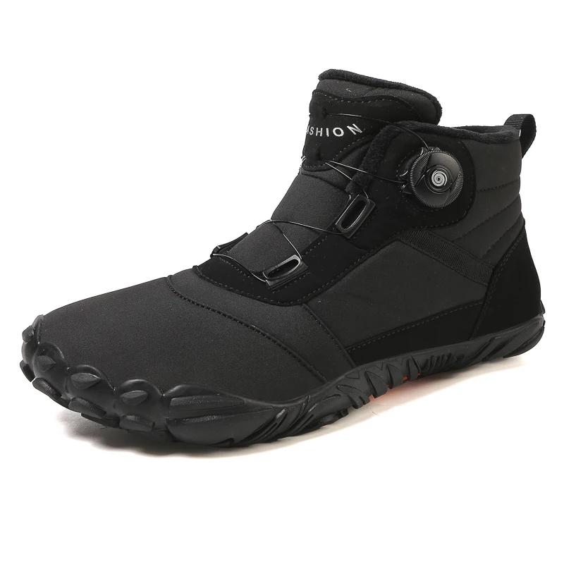 

2025 Fashionable Men s Ankle Boots Turn Buckle Snow Shoes for Men and Women Waterproof and Warm Hiking Shoes for Outdoor Sports 36