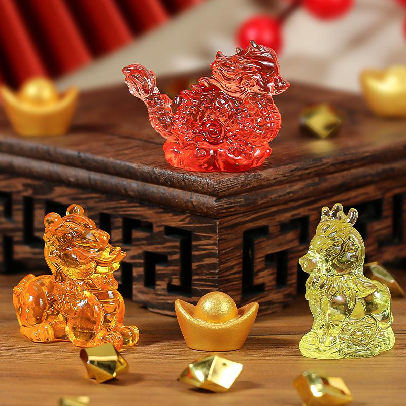 Resin Kylin Feng Shui Wealth Craft DIY Ornaments Creative Gifts for Kids