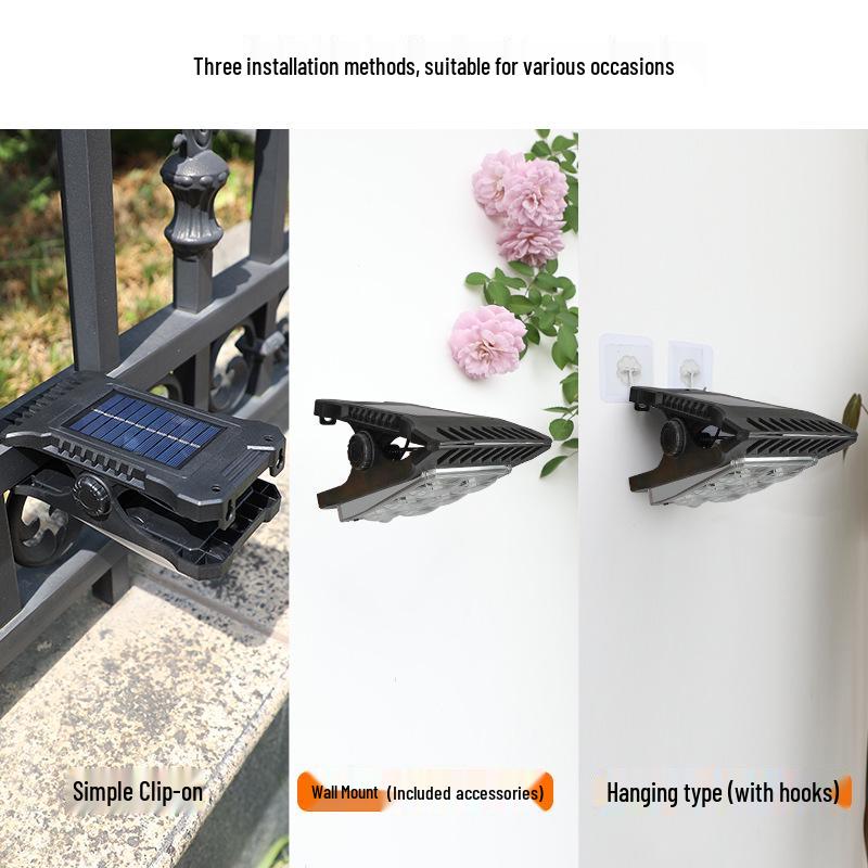 Best-Selling Solar Clip Light: Outdoor, Motion-Sensor, Waterproof Wall or Street Light for Garden/Courtyard