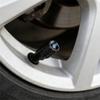 SPZS3 4pcs Aluminium Car Tire Valve Stems Caps Gear-shaped-Valve For Ford Focus 2 mondeo mk3 f150 fusion mustang MK7 Auto Accessories