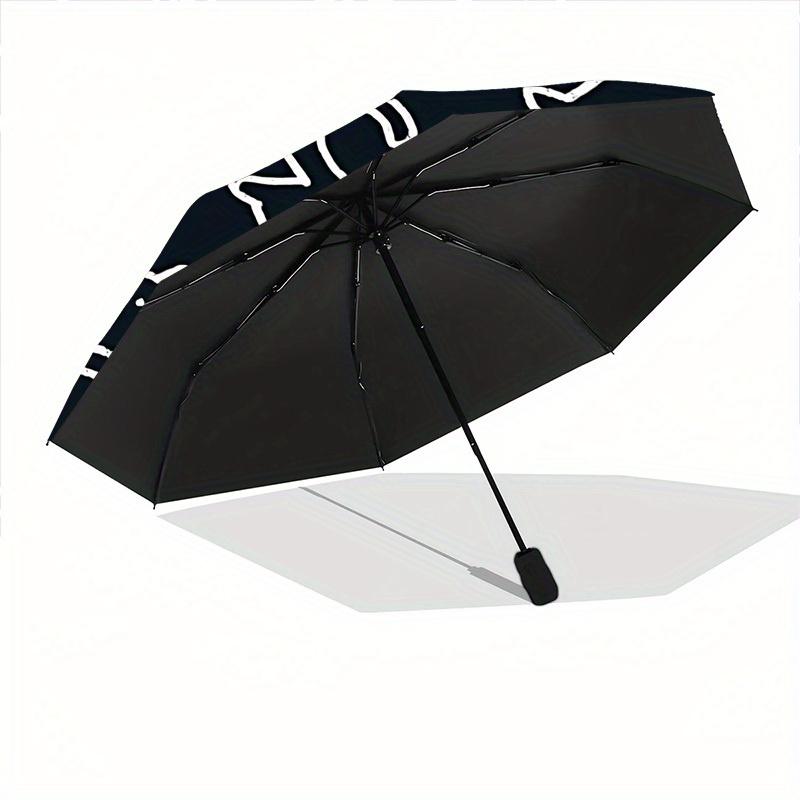 1pc Cat Pattern Automatic Open/close Folding Compact Umbrella, 8 Rib Sturdy Canopy, Lightweight Portable, Everyday Use, Gift,,077