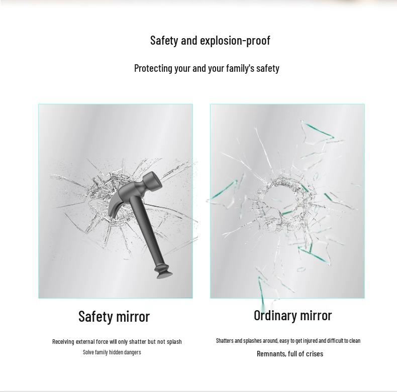 Arched LED Wall-Mounted Smart Bathroom Mirror with Lights