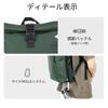 Fits Back Ventilated Side Suitable for Multifunctional Green [Lekesky] Roll-Top Backpack, Waterproof, Expandable, 18-25L, 17-inch Laptop, Lightweight,