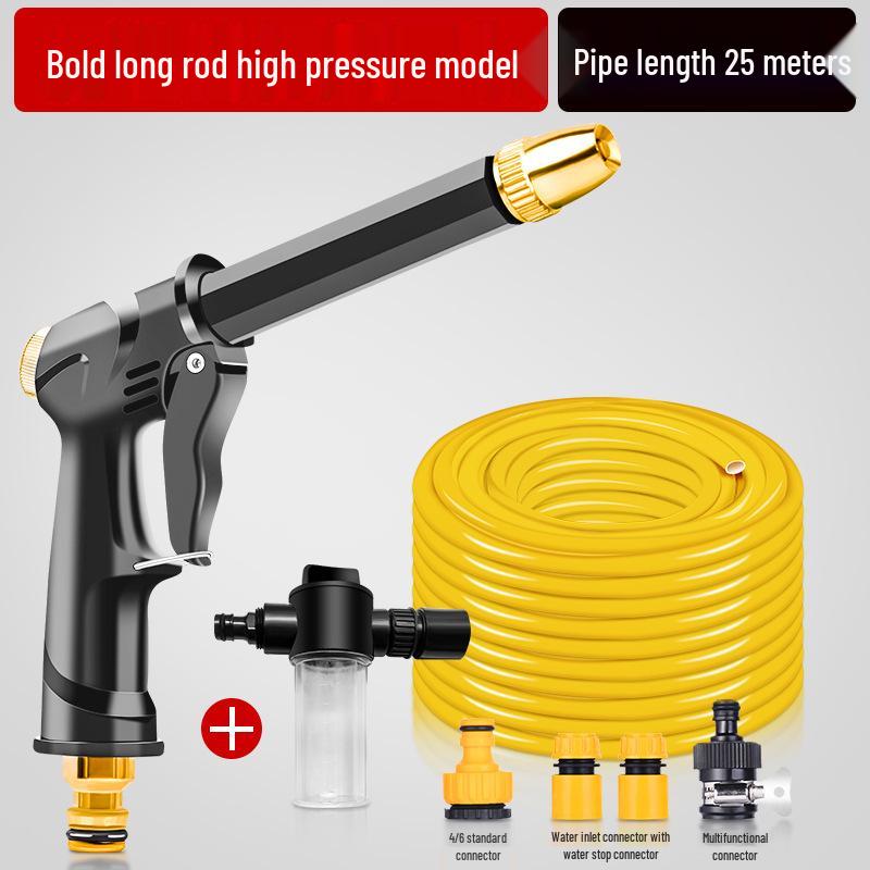 High-Pressure Car Wash Spray Gun: Powerful Nozzle for Tap Water, Ideal for Cars, Floors, and Gardens
