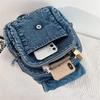 Denim Backpack for Women – Vintage Washed Jeans Style School Bag – Perfect for Casual Wear & Campus Life