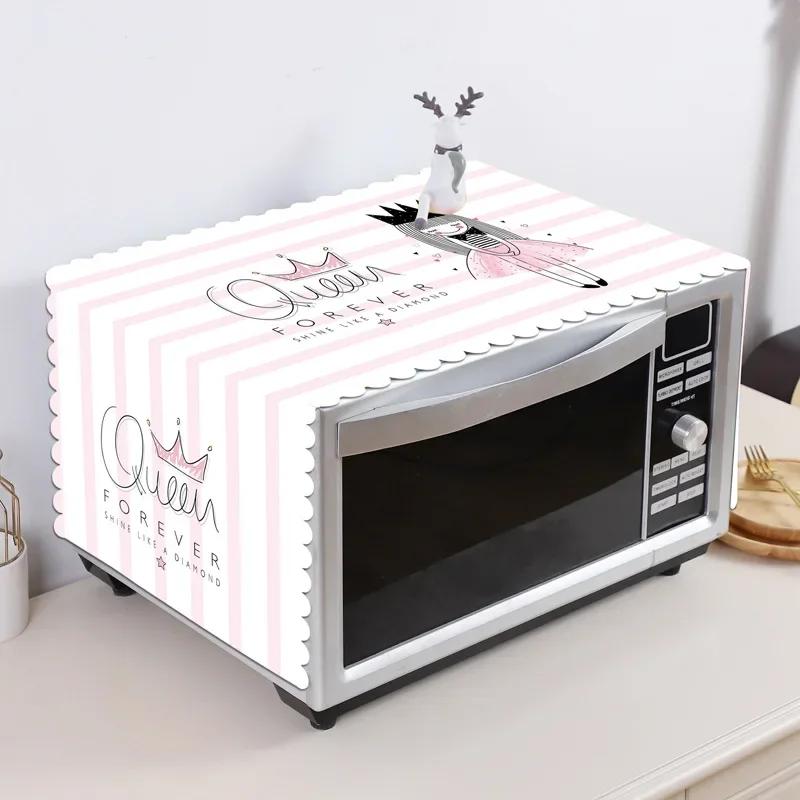 Kitchen Microwave Cover Simple Oven Refrigerator Hood Oil Dust Toaster Cover Kitchen Accessories Supplies Fashion Home Decore