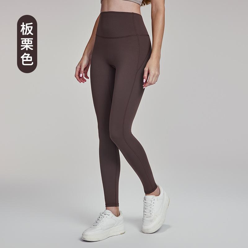 

Бархатные брюки для йоги женские осенне-зимние с высокой талией и эффектом лифтинга бедер, фитнес-брюки, пальто, линия на спине, карман на талии сзади, тренировочные спортивные штаны, верхняя одежда S