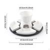 Home Tea Light Candle Fondue Set Ceramic Butter Warmer Melt Pot Bowl Chocolate