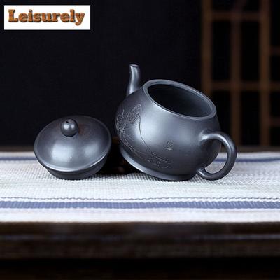 160ml Kreative Yixing Lila Ton Teekannen Handgefertigt Birnenförmige Kanne Rohmaterial Stein Gelber Schlamm Kessel Mit Sieb Zisha Teegeschirr Geschenk
