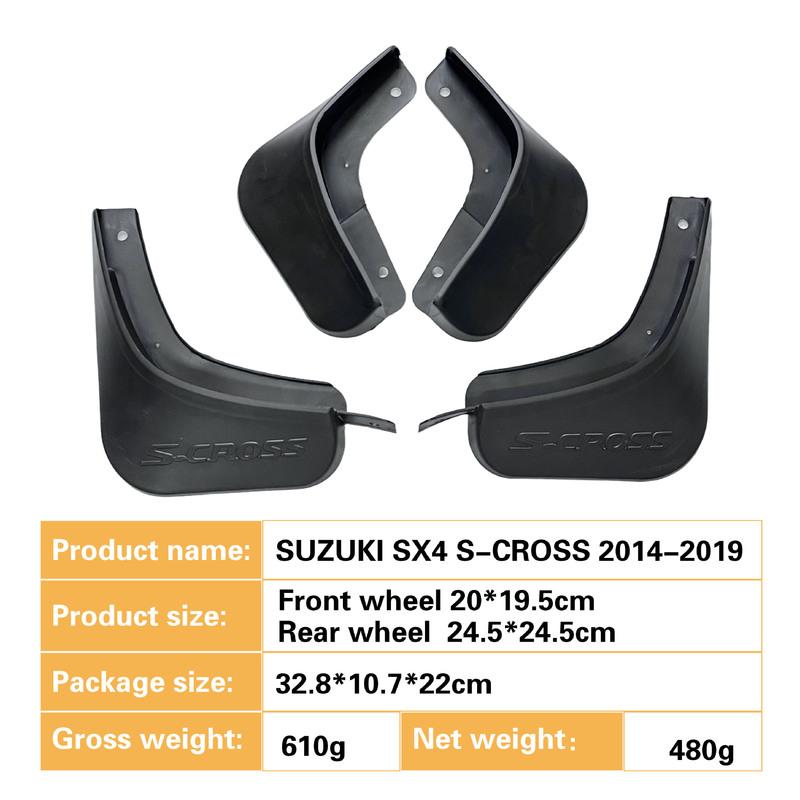 For Suzuki Sx4 S-Cross Sx4 Crossover mudguard, Splash proof mudguard, front and rear wheel fender