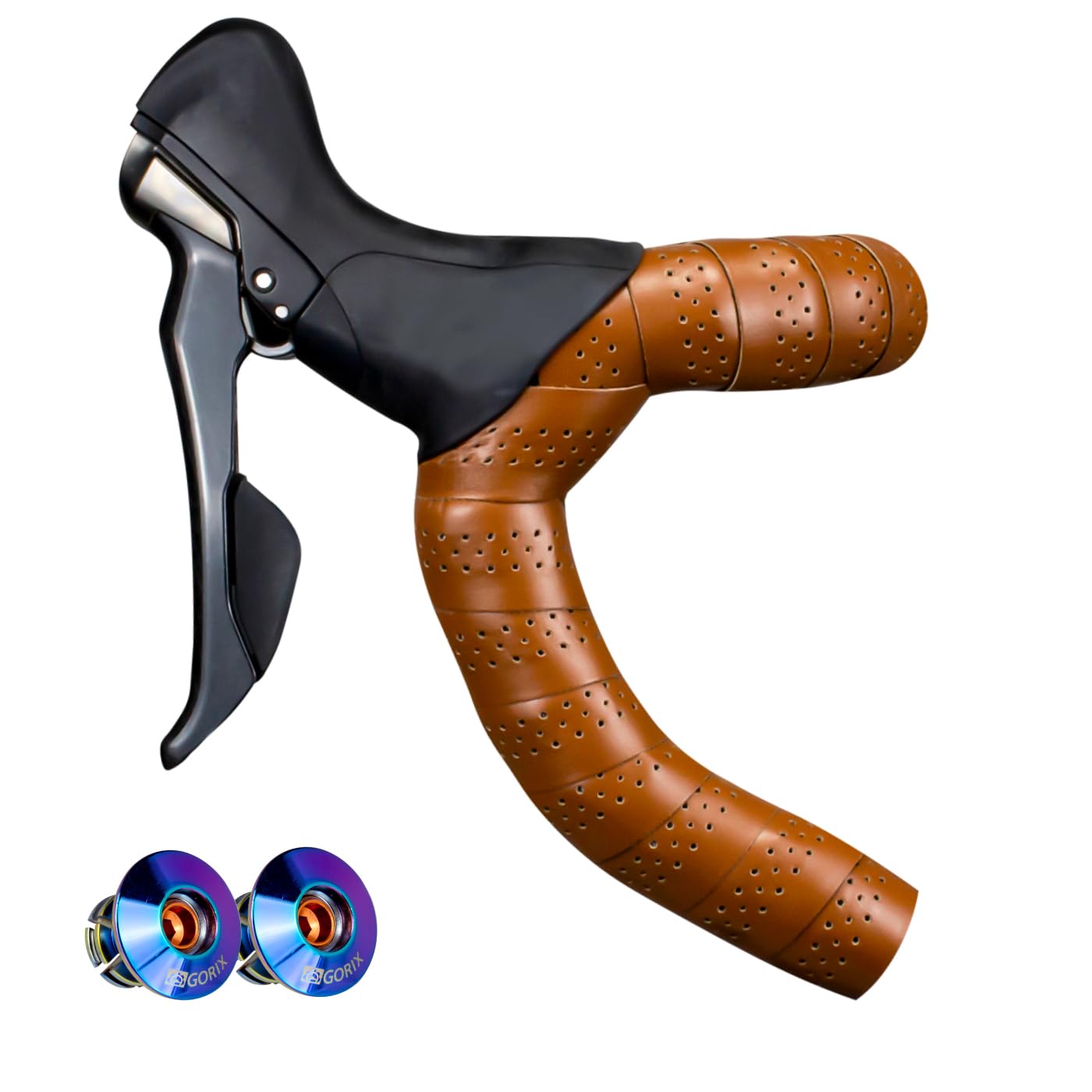 GORIX Bar Tape Road Bike Brown Bicycle Stylish Customized Screw Length 2.15m Width 30mm Thickness 2.0mm коричневый