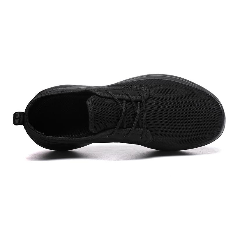 Ganz schwarze Herrenschuhe 48 große Größe 454647 Sport- und Freizeitschuhe Sommer-Mesh-Schuhe Plateausohle atmungsaktive Herren-Trendschuhe