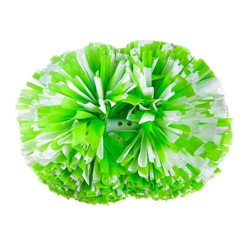 2 Pack Cheerleading Pom Poms with Baton Handle for Team Spirit Sports Dance Cheering Kids Adults for Dace Sport Competition