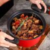 With Non-stick Coating Micro Pressure Cooker Anti-scald Two Ears Handle Soup Pot  Induction