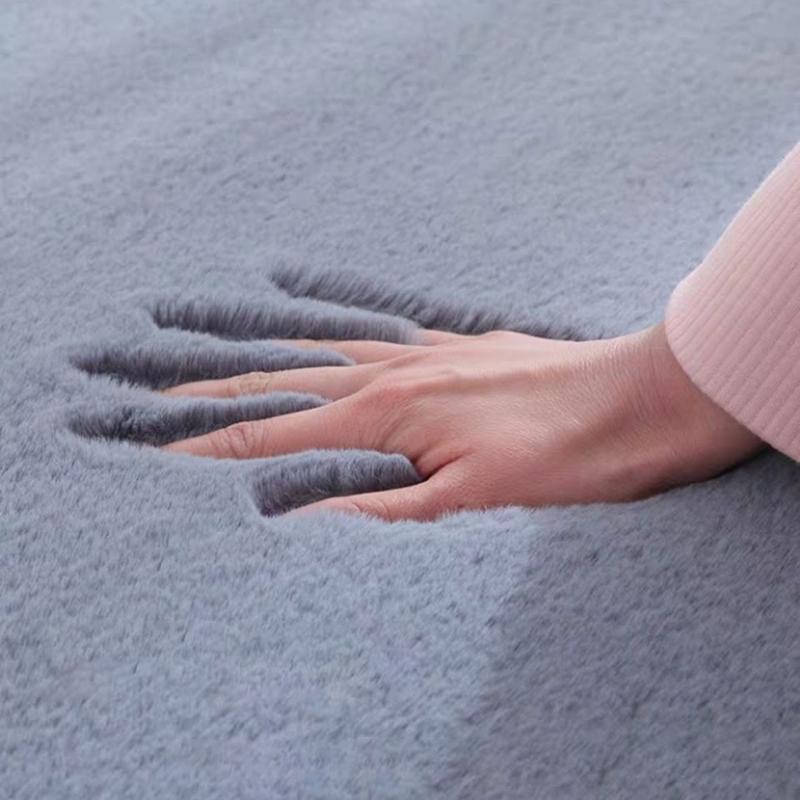 Buy Thicken Encrypted Rabbit Fur Carpet Bedroom Living Room Home Full Shop Simple Room Floor