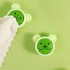 Push In Suction Hand Towel Holder Cartoon Shaped Round Self Adhesive Wall Dish Towel Hook for