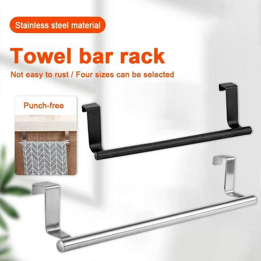

Bathroom Cupboard Towel Rail Holder Kitchen Hook Over Door