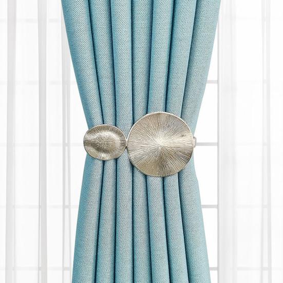 1 Pereche Prindere Perdea cu Arc Metal Sculptat Elan Păun Frunză Pană Decorativ Draperie Suport Perdea de Fereastră Accesorii Perdea