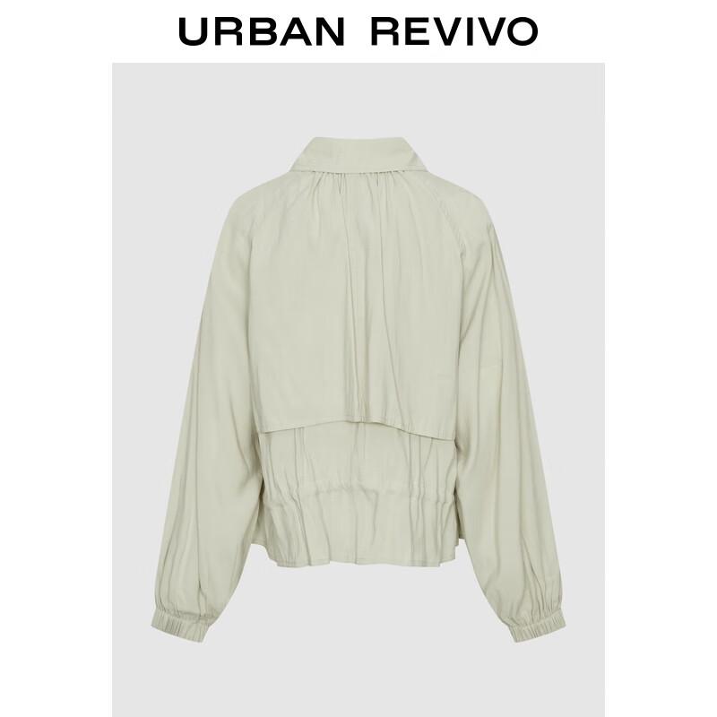 UR Women s Casual Drawstring Lapel Coat M (M-L)