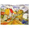 Nordic Style Oil Painting Background Cloth, INS Hanging Cloth, Bedroom, Dormitory, Guesthouse Decoration, Bedside Background Wall Cloth, Tapestry