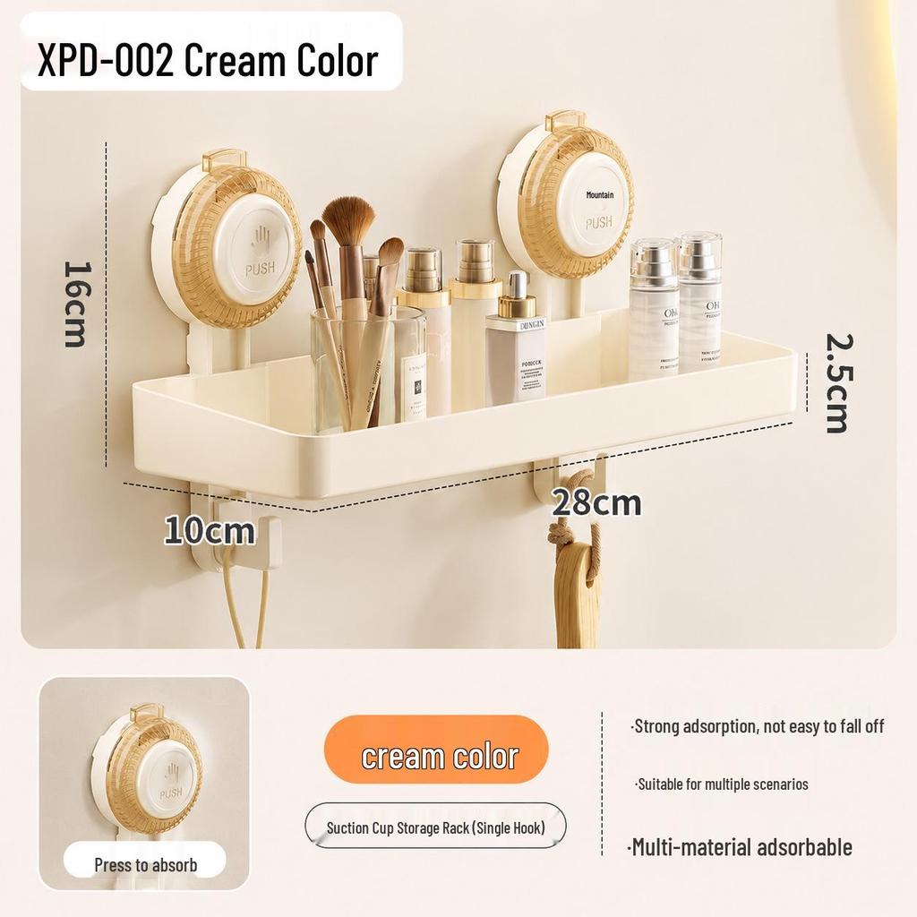 Kitchen Suction Cup No-Drill Wall-Mounted Spice Rack