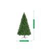 1,2-2,4 m Künstlicher Bleistift-Weihnachtsbaum, Schlanker Weihnachtsbaum mit Klappmechanismus, Eisenfuß & 650 Spitzen, Leicht zusammenfaltbare Feiertags-Partydekoration