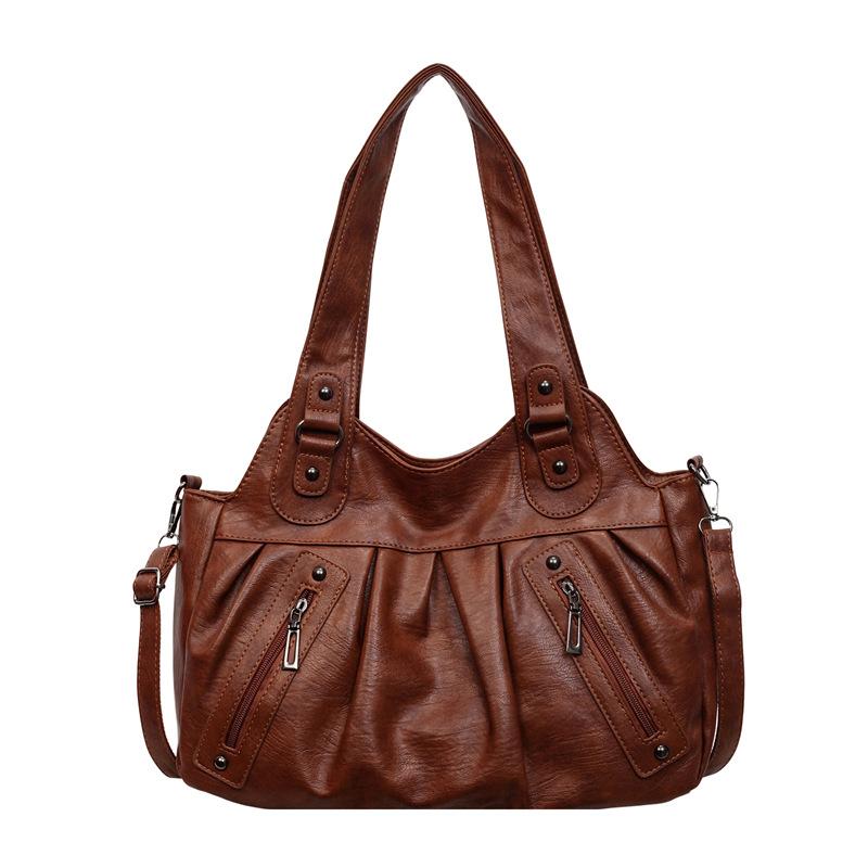 Vintage Women's Large Capacity Shoulder Bag Women's Portable Tote Bag