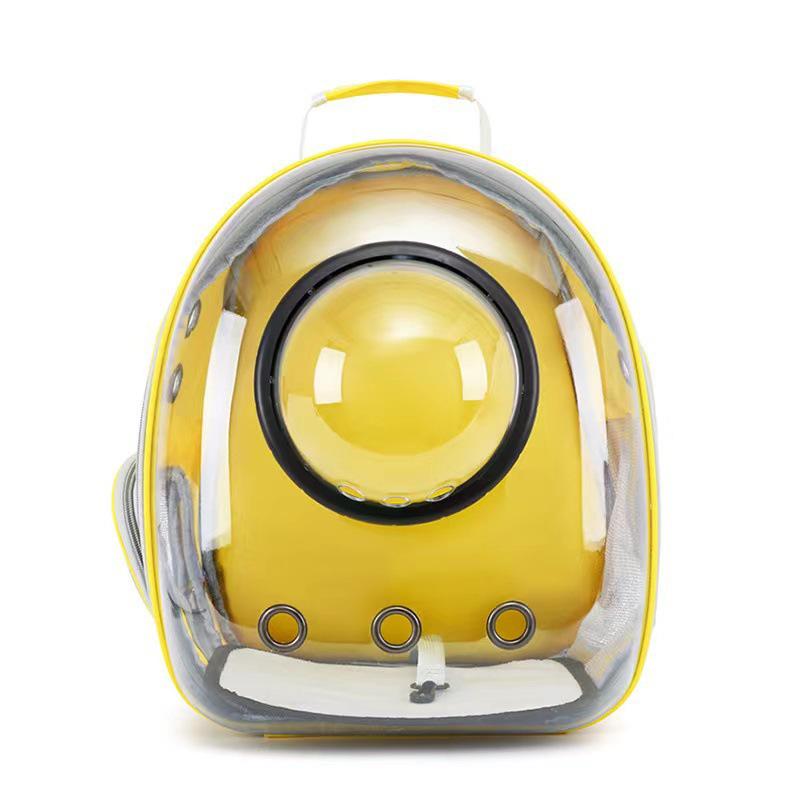 Portable Transparent Cat Backpack: Breathable, Spacious Double-Shoulder Pet Carrier