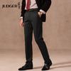 Zhuangji Herren Woll-Modal-Mischung Gerade geschnittene Freizeithose