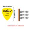 6pcs Matte Guitar Pick with Box Mixed 0.58MM-1.5MM Plastic Guitar Picks for Electric Guitars Bass Ukulele Professional JXB