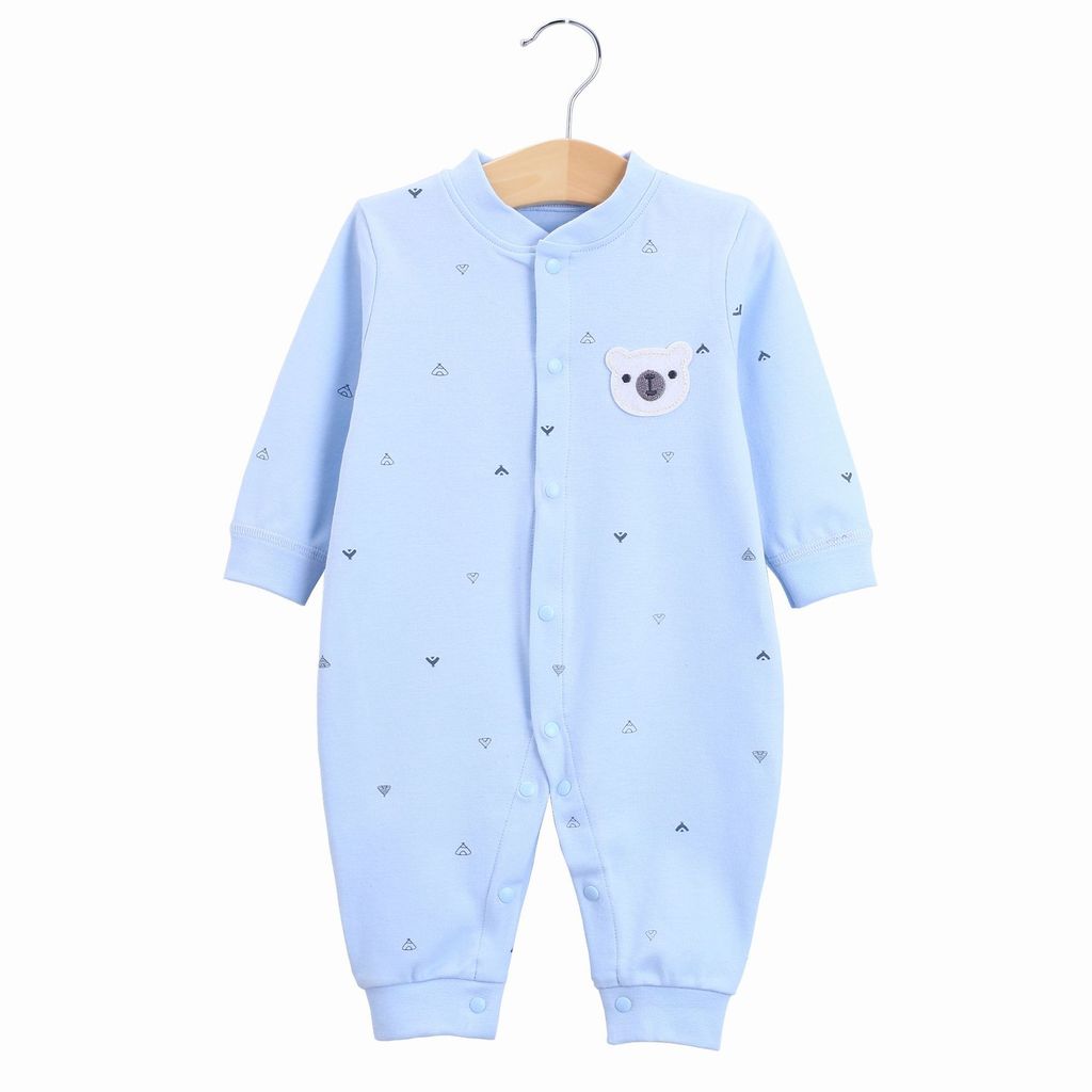 Baby Cotton Romper With Snap Closure For Newborns And Infants