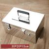 Stainless Steel Bank Password Lock-Box Cash Register Bill Box Money Box Combination Lock Coin Storage Safe Security Box