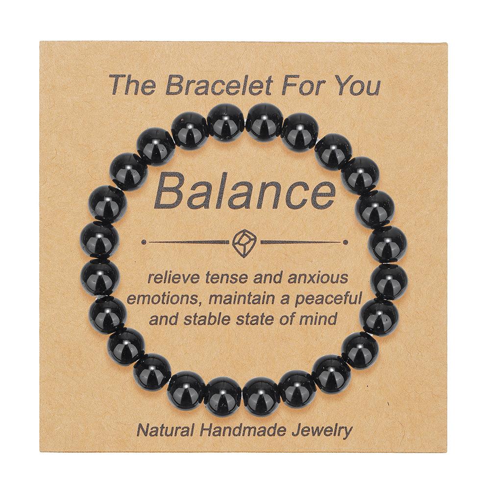 Fashion 8mm Natural Stone Bracelet, Tiger's Eye Stone Powder Crystal Versatile Beaded Bracelet.