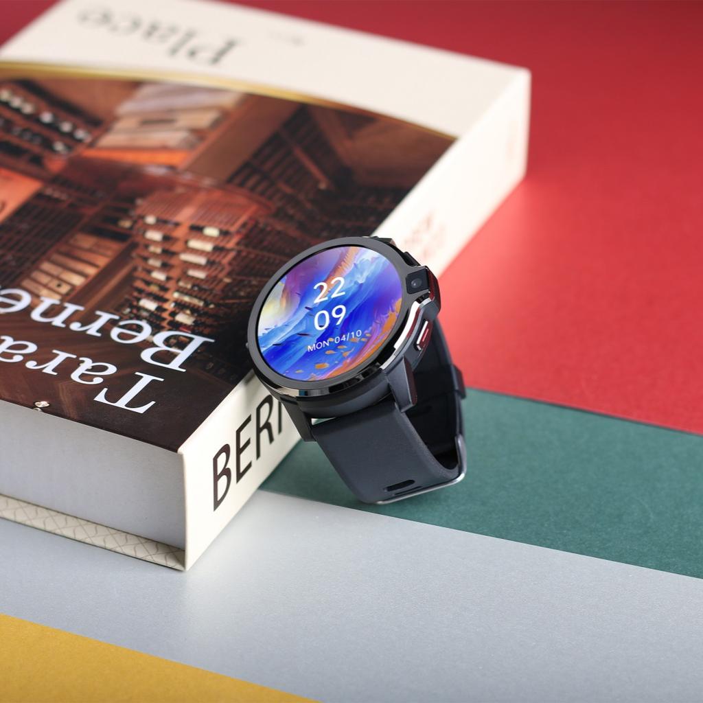 Rainbuvvy DM30 4G Smart Watch 1,6" IPS-skjerm Android 9.1 Dual 5.0MP-kamera 4GB 64GB WIFI GPS Face ID Single SIM Smartwatch-telefon