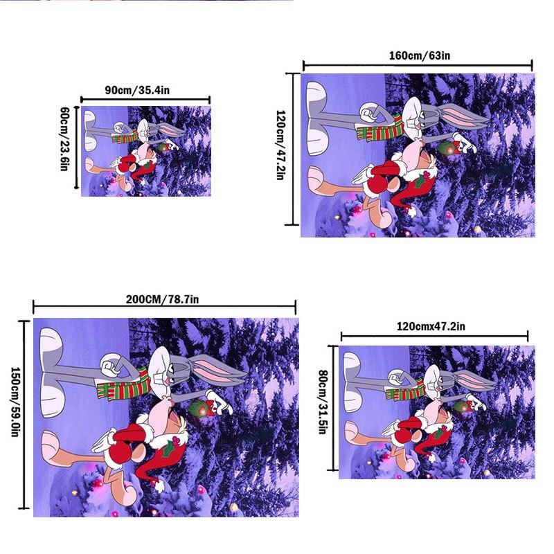 "Bugs Bunny & Daffy Duck Christmas Ornament Set"Office Mat Home Decor Gift For Halloween & Christmas LD7