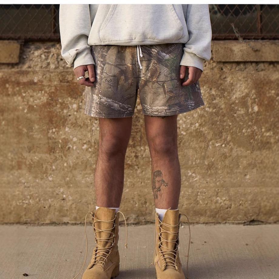 Unisex Vintage Camouflage Y2K Shorts Women Casual Loose Summer Short Pants Streetwear