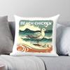 Beach Chicken Sailing Pillowcase Polyester Linen Velvet Printed Zip Decorative Pillow Case Home Cushion Cover